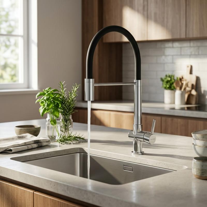 Aquanello Gastro Keukenmengkraan met Flexibele Uitloop Chroom CR-4400-GT